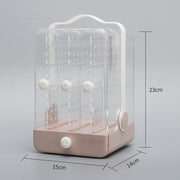 Lipstick Large Dressing Table And Rack with transparent sections and drawer for organized storage