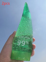 Aloe Gel Skin Care Moisturizing Face Cream in a green bottle, showcasing 99% aloe vera, perfect for hydration.