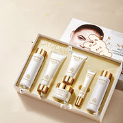 Moisturizing And Skin Rejuvenation Set displayed in elegant packaging with various skincare products.