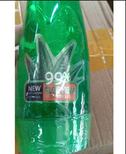 Aloe Gel Skin Care Moisturizing Face Cream in green bottle with 99% aloe vera soothing gel. Ideal for hydration.